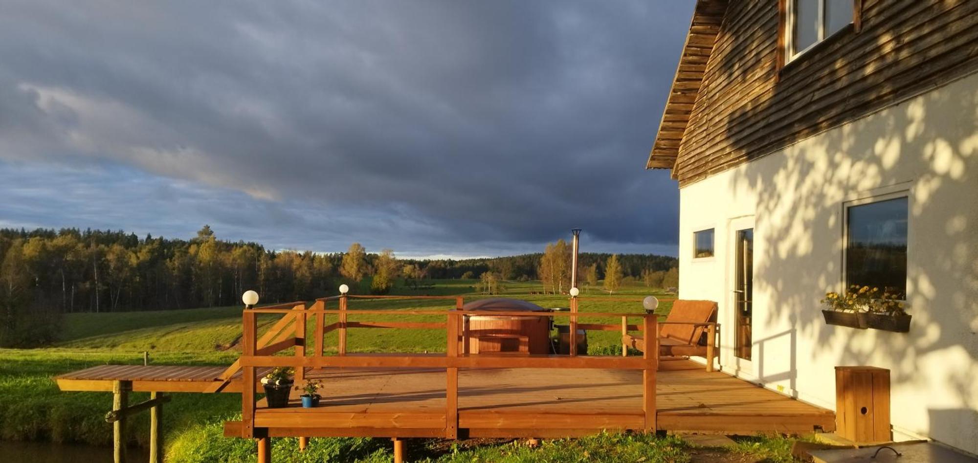 Guesthouse, Sauna & Jacuzzi In Gauja Valley - Kakukalns Straupe Екстер'єр фото